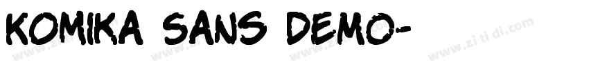 Komika Sans DEMO字体转换